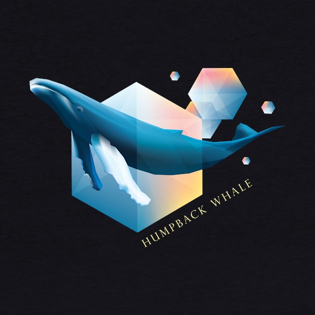 Humpback Whale - Beautifully Styled Oceanic Mammal by DesignFury